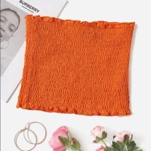 Jc penny orange tube top Size S $5.00